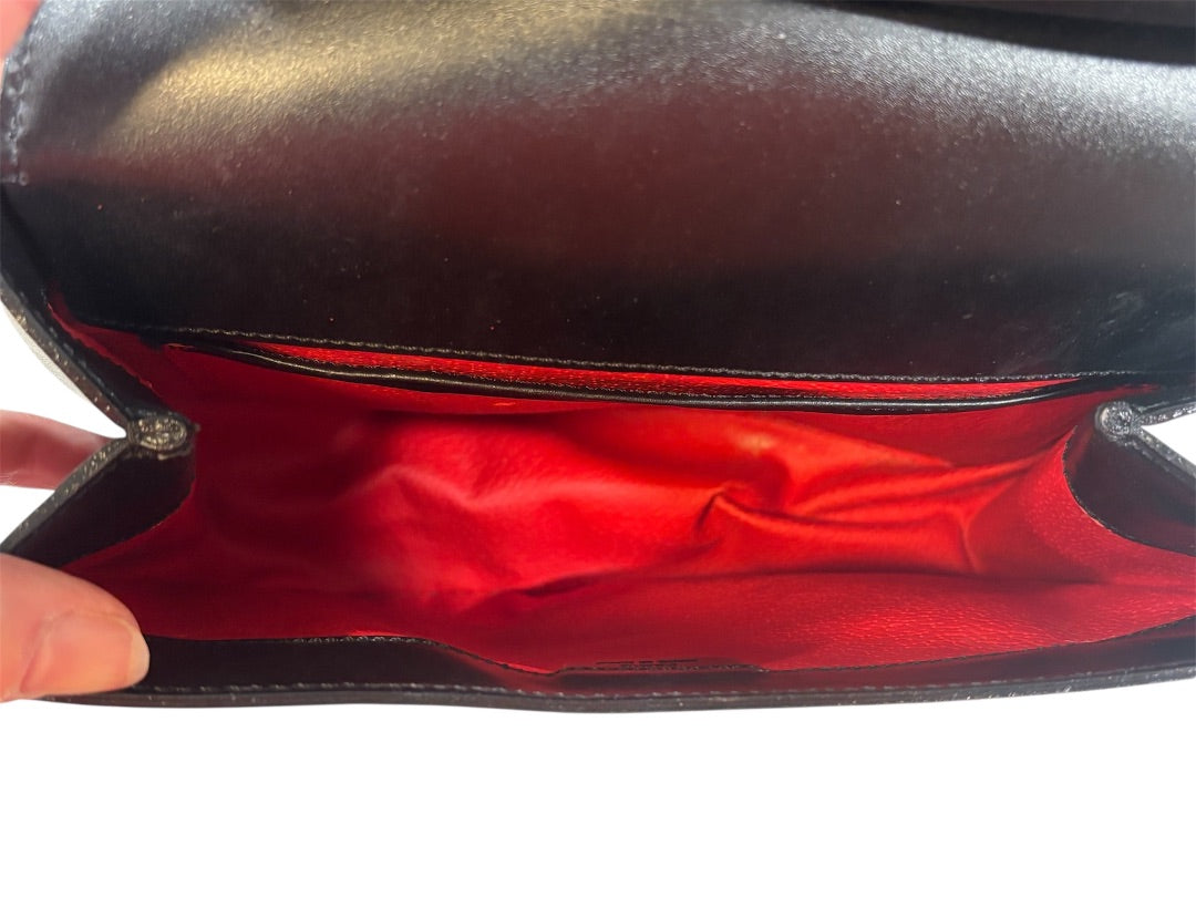 Celine Black Vintage Saddle Bag