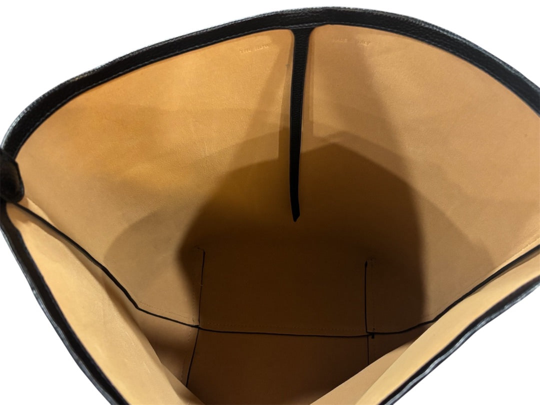 The Row Black Park N/S Leather Tote