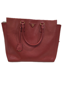 Prada Red Galleria Saffiano Small Tote