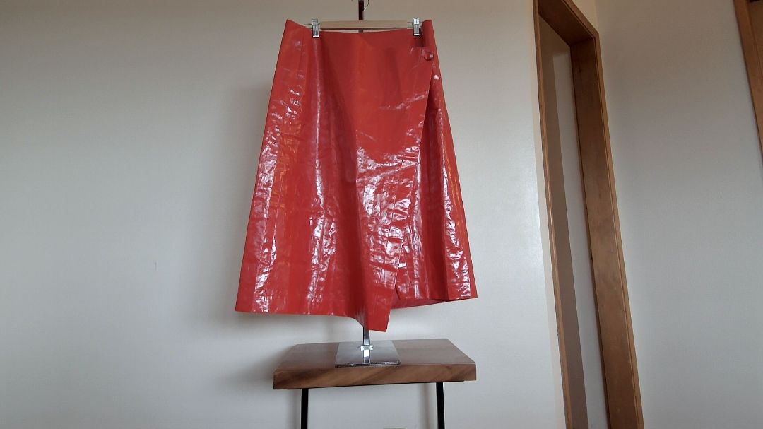 J. Crew Red Midi Wrap Skirt, 14