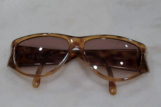 Christian Dior Brown Tortoise Gold Frame Brown Gradient Lens Sunglasses