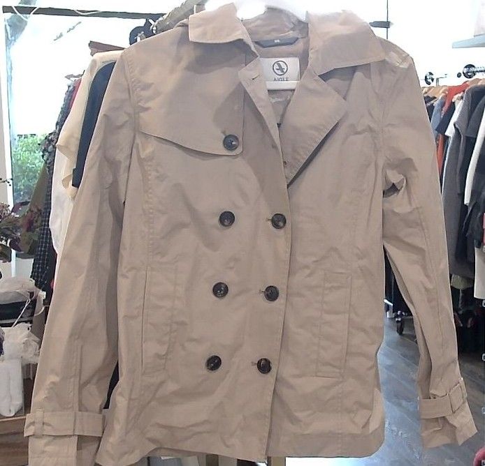 Aigle Tan Windbreaker Jacket, 38