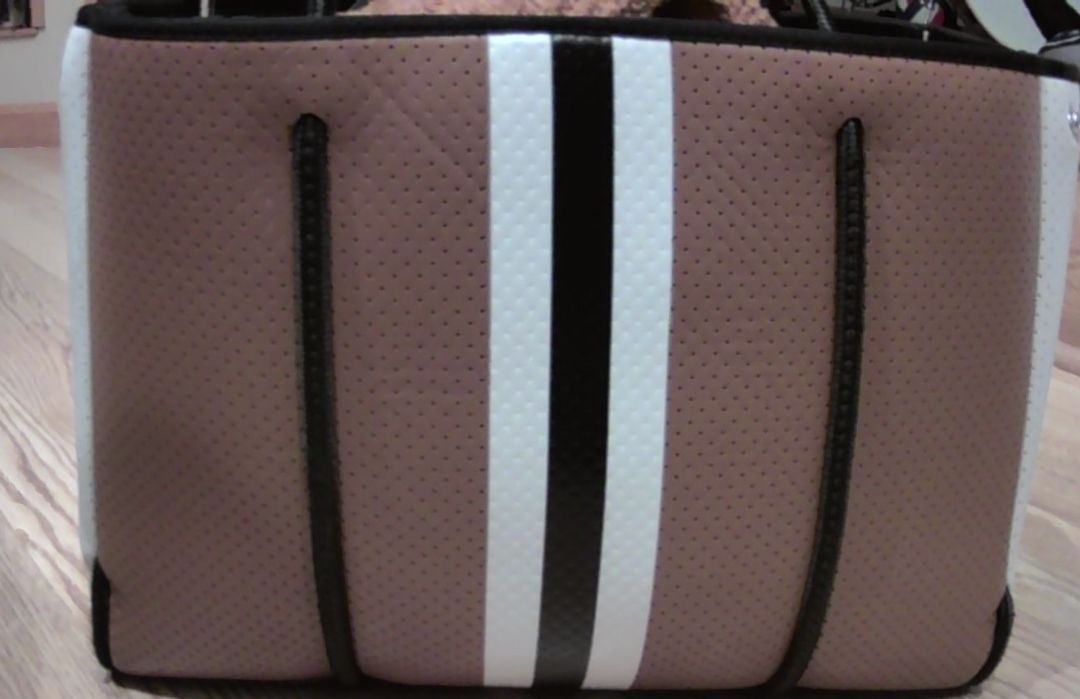 Haute Shore Brown Greyson Neoprene Tote with Wristlet Pouch