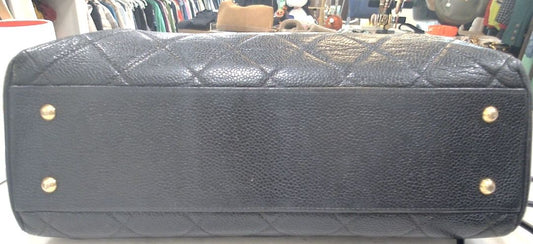 Chanel Black Quilted 2000-2002 CC Tote