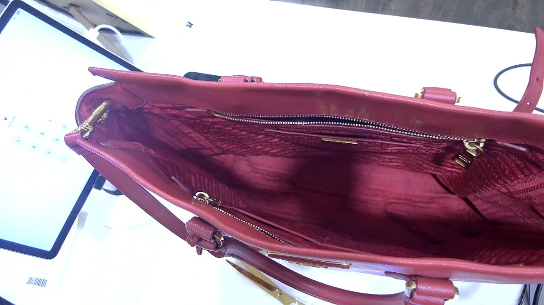 Prada Red Galleria Saffiano Small Tote