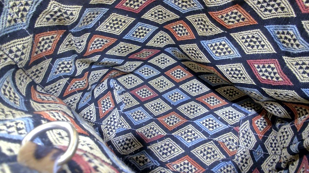 IKKIM’O Multi-color Reversible Leopard Print & Canvas Tote