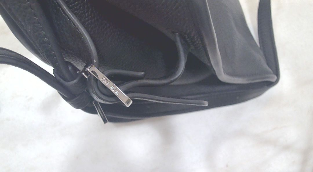 The Row Black Margaux Leather Top Handle Crossbody Bag