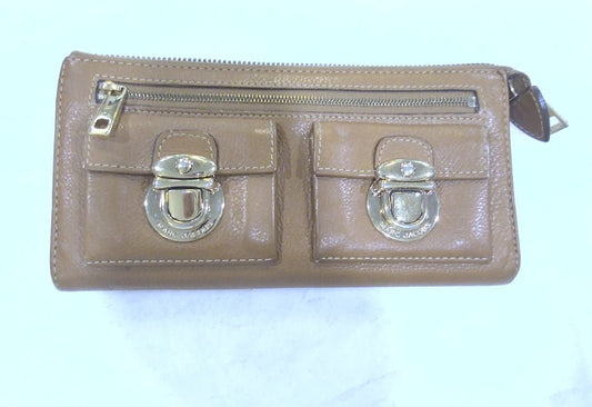 Marc Jacobs Tan 100% Calf Leather Vintage Y2K Wallet