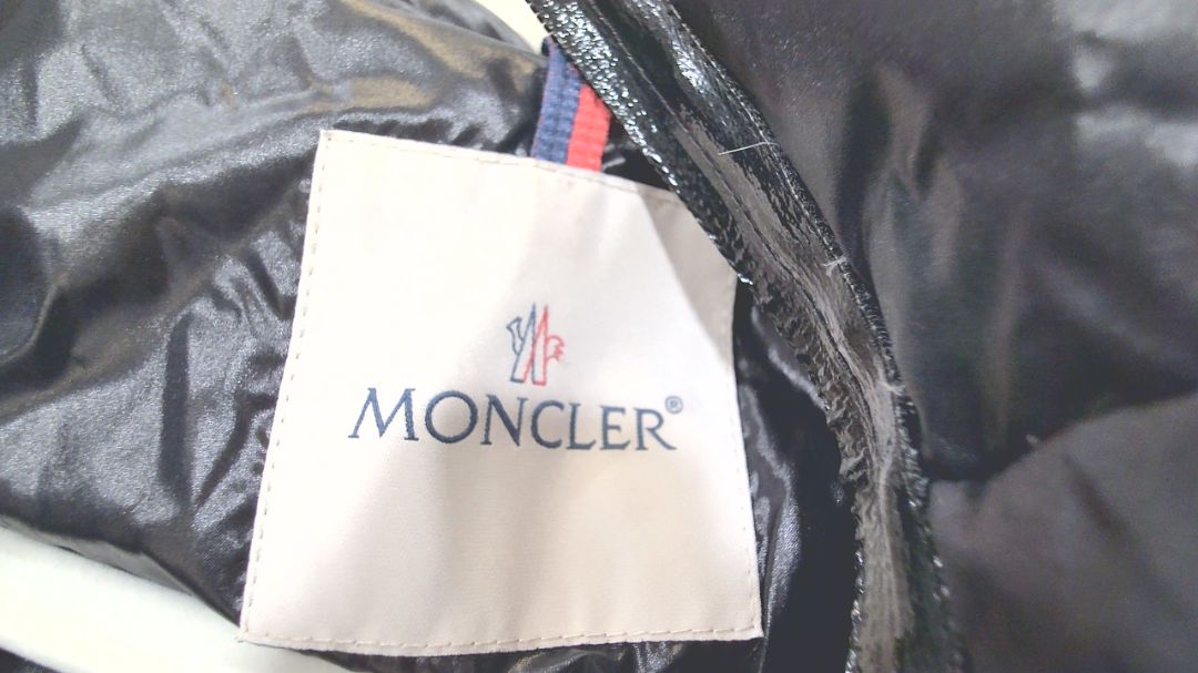 Moncler Black Down Hooded Jacket, M/L