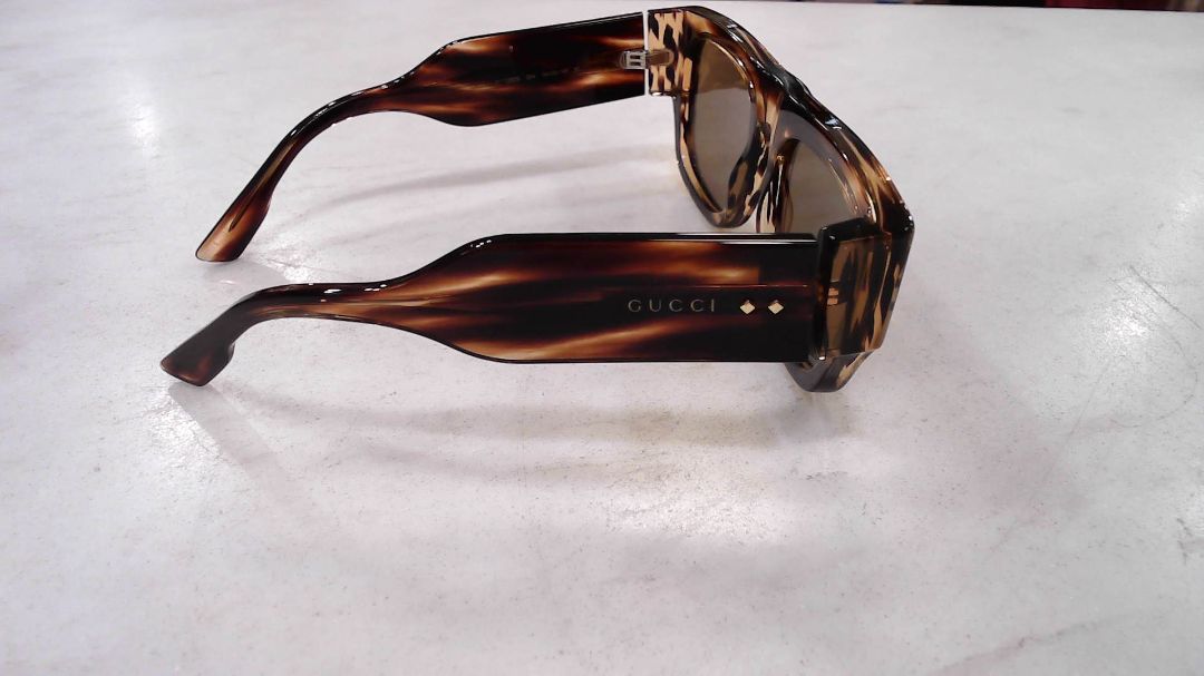 Gucci Brown Logo Brown Square Unisex Sunglasses
