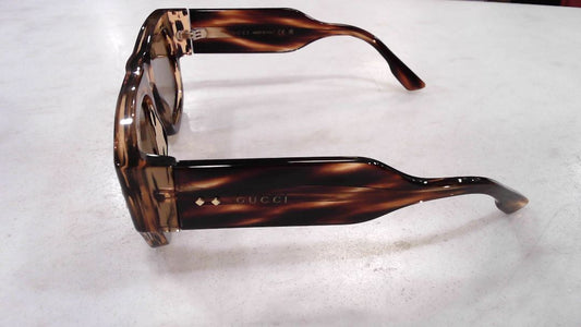 Gucci Brown Logo Brown Square Unisex Sunglasses