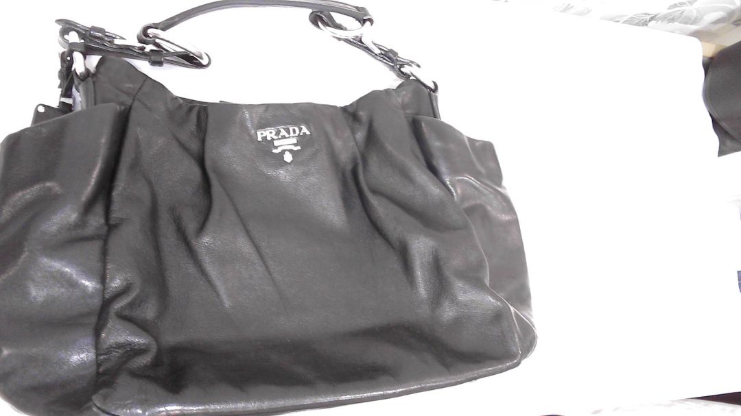 Prada Black Nappa Leather Shoulder Bag