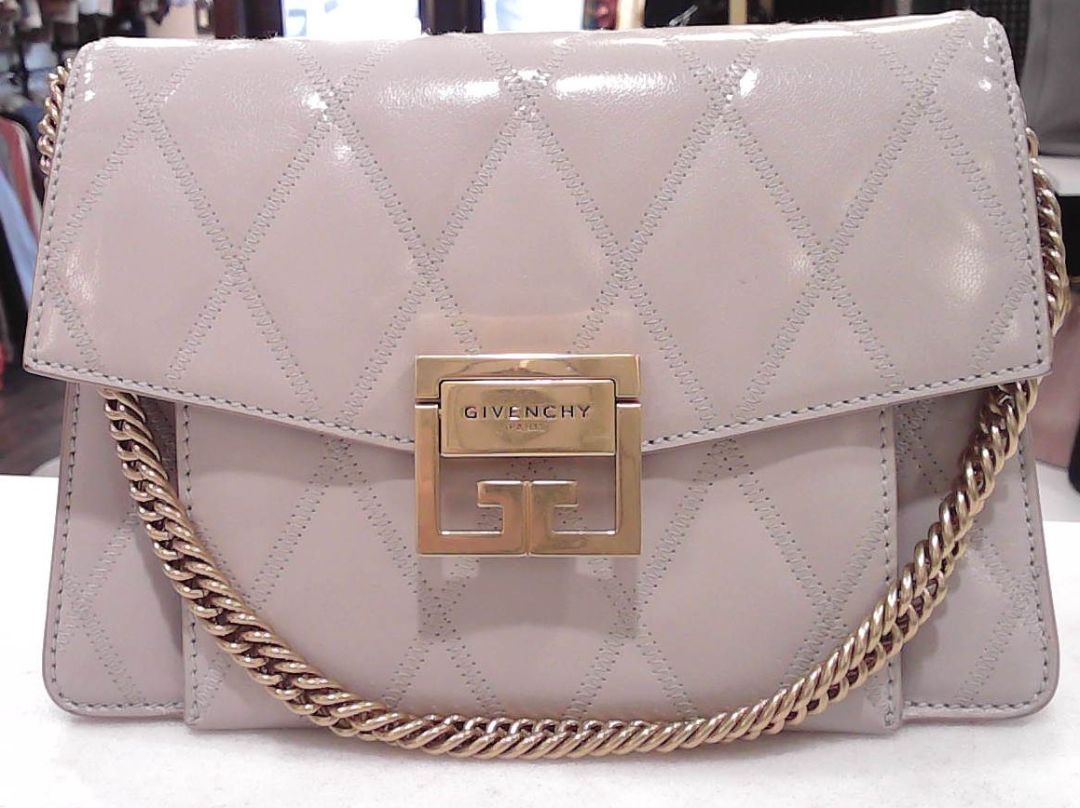Givenchy Light Taupe GV3 Quilted Leather Bag