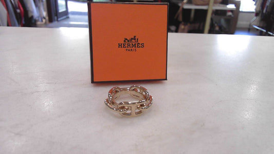 Hermès Gold Gold-Plated Legato Silk Scarf Ring