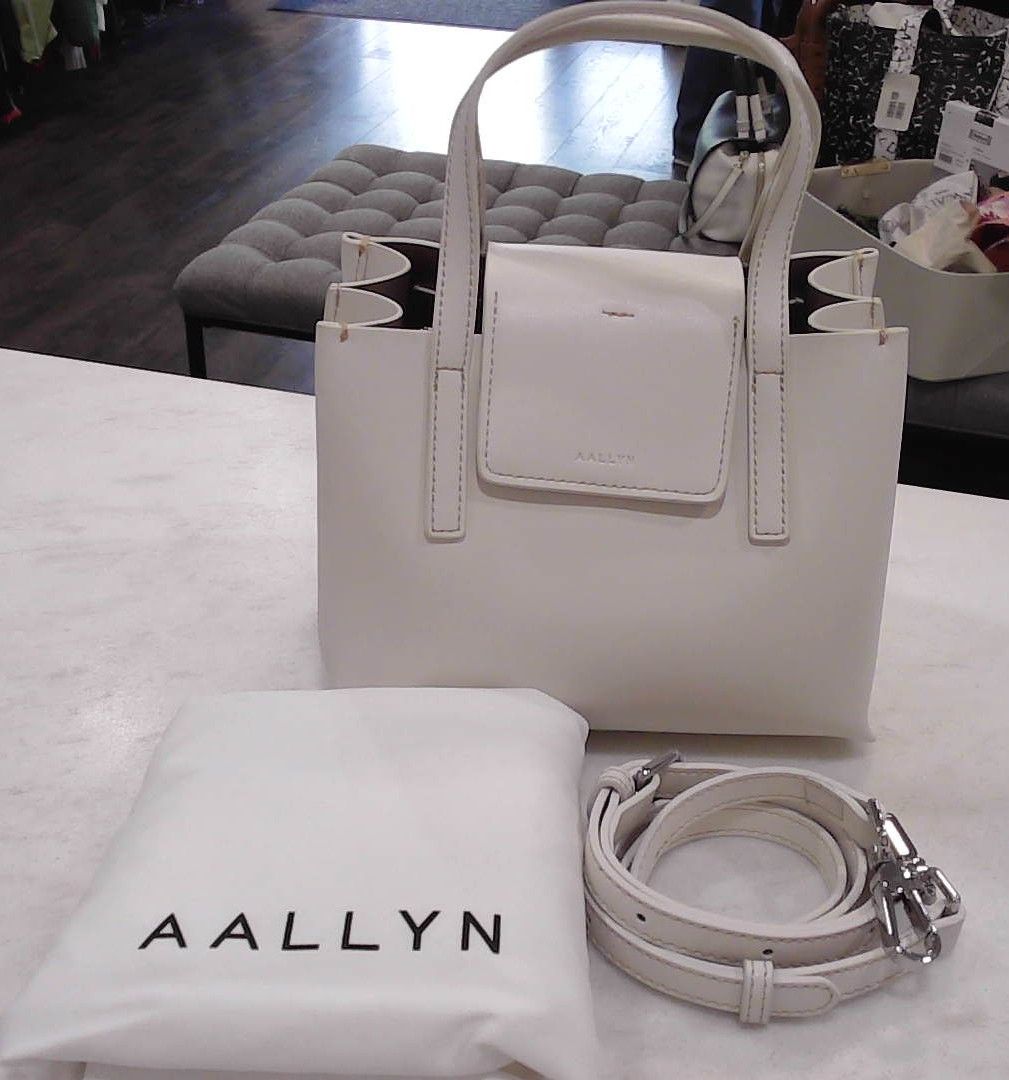 AALLYN Ivory Stella Leather Mini Satchel Bag