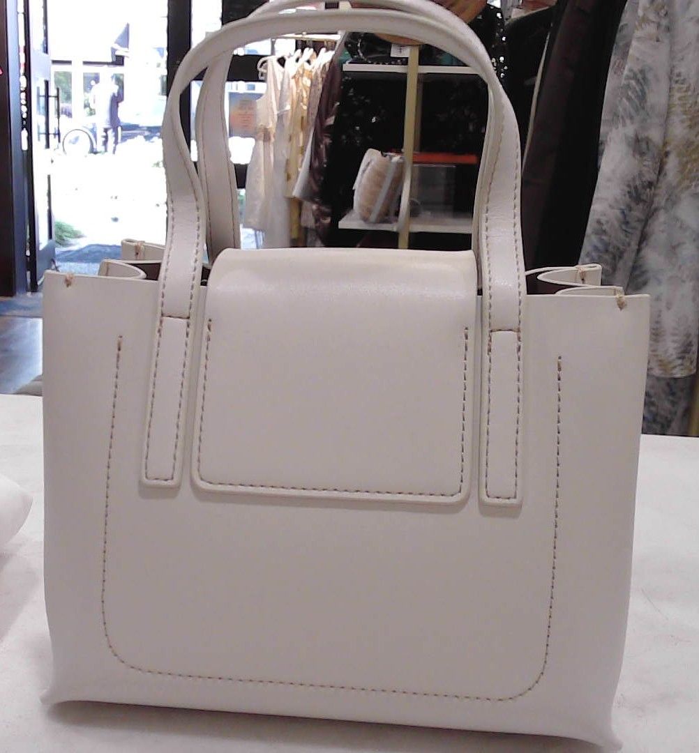 AALLYN Ivory Stella Leather Mini Satchel Bag