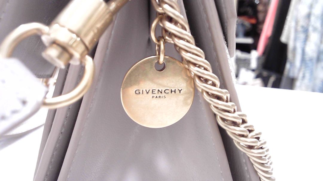 Givenchy Light Taupe GV3 Quilted Leather Bag
