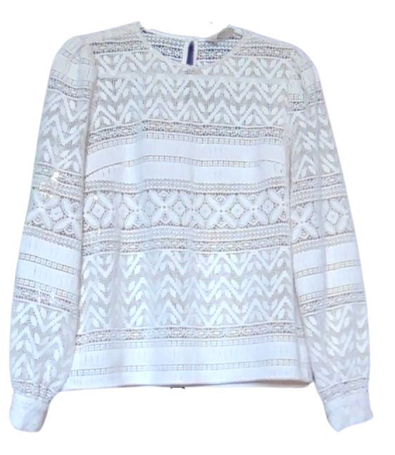 Sezanne Ecru Philoe Lace Blouse, 36