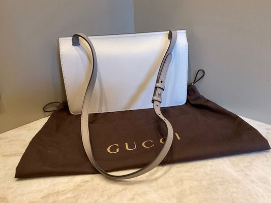 Gucci Ivory Lady Bamboo Flap Bag