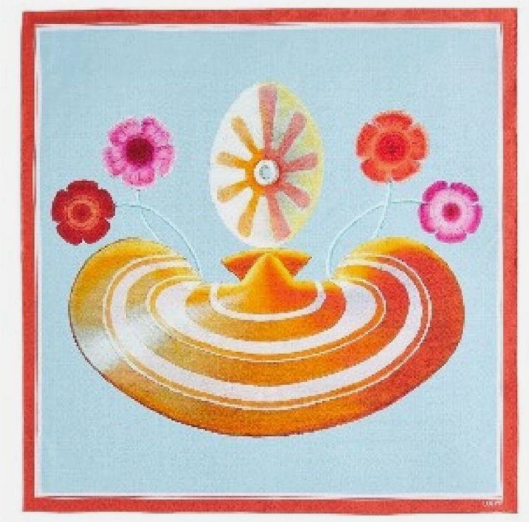 Loewe Blue 100% Silk Maruja Mallo Scarf